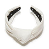 IVORY VELVET KNOTTED HEADBAND