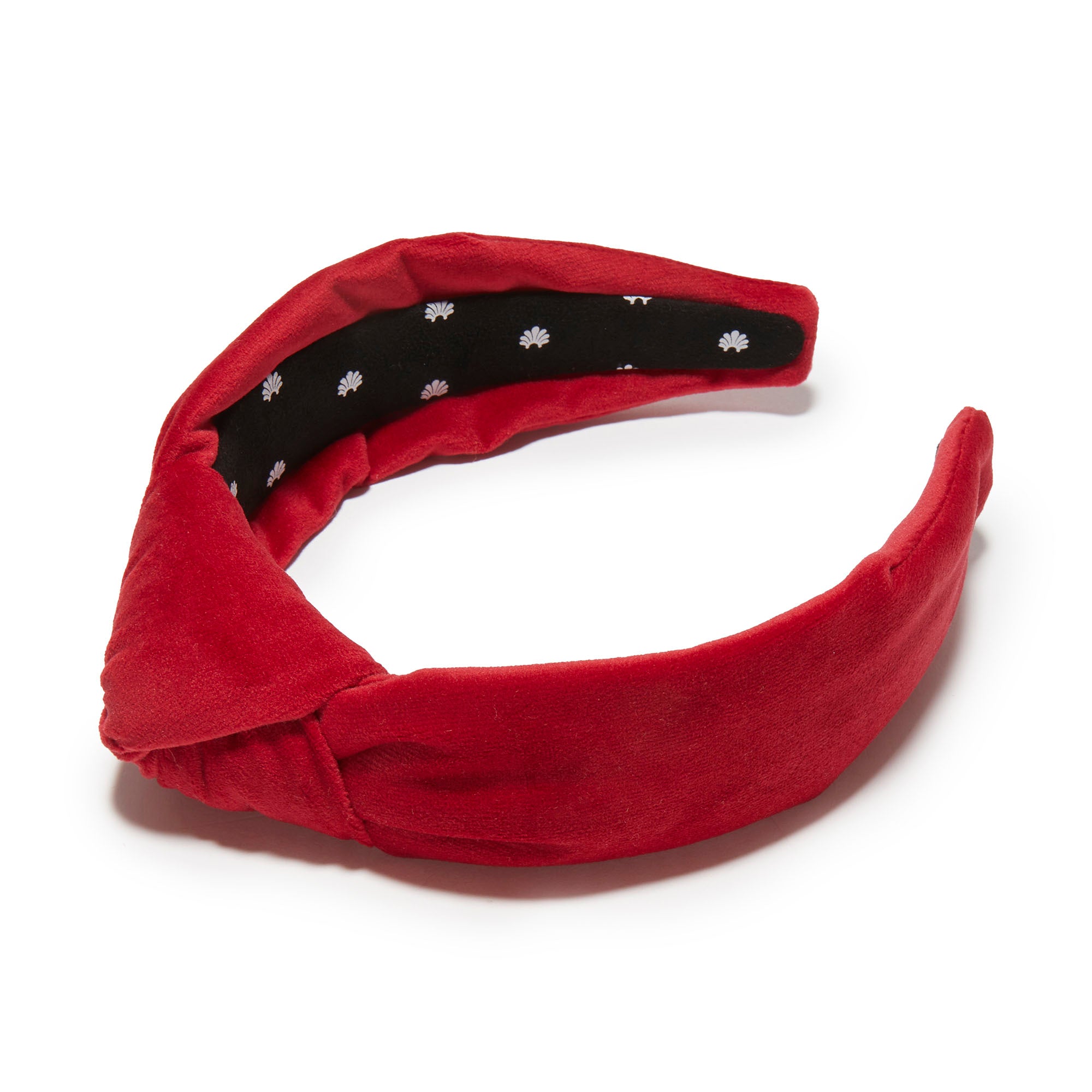 RED VELVET KNOTTED HEADBAND