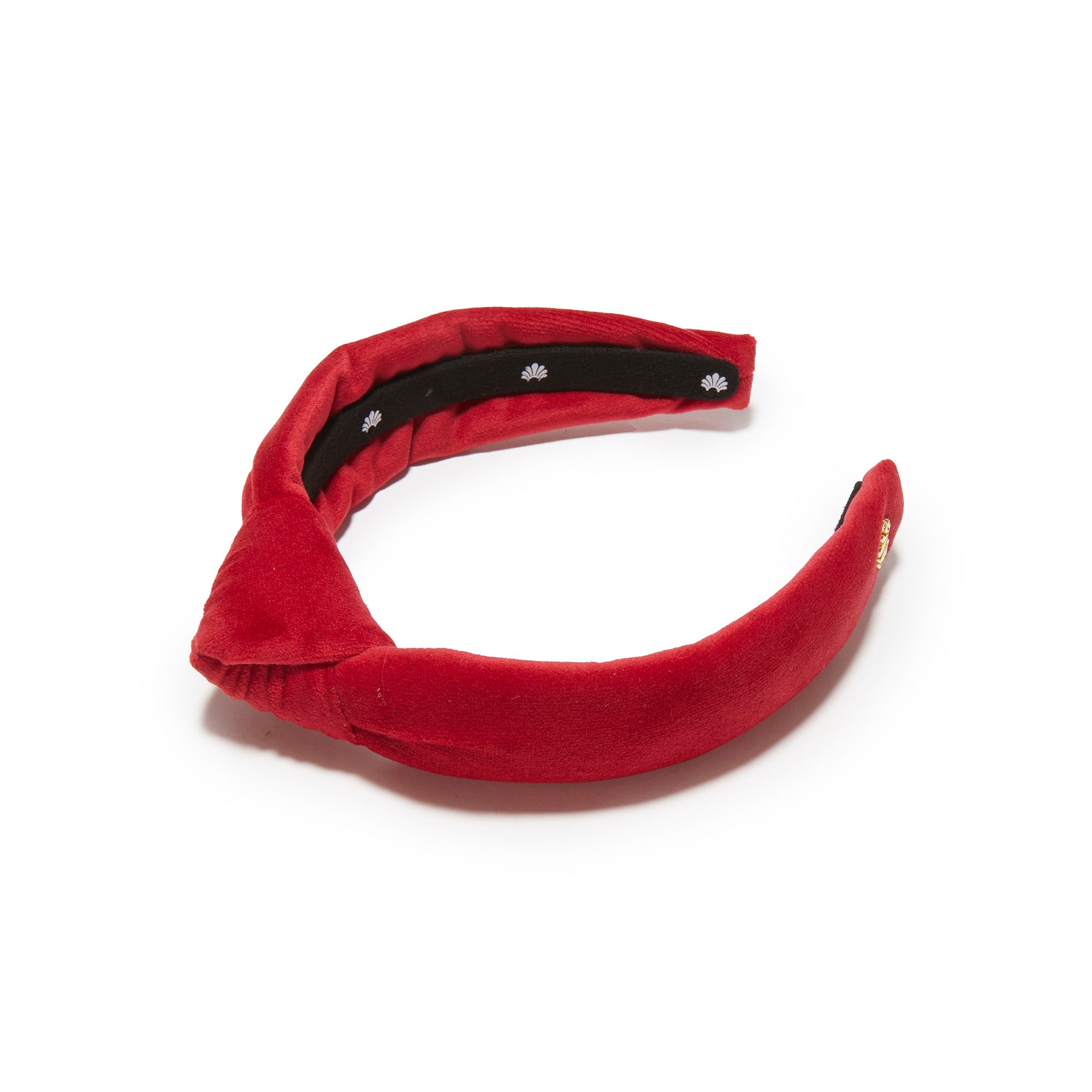 RED KIDS VELVET KNOTTED HEADBAND