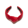 RED KIDS VELVET KNOTTED HEADBAND