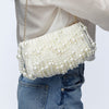 Lele Sadoughi BAGS IVORY PEARL WILLOW BEADED CLUTCH