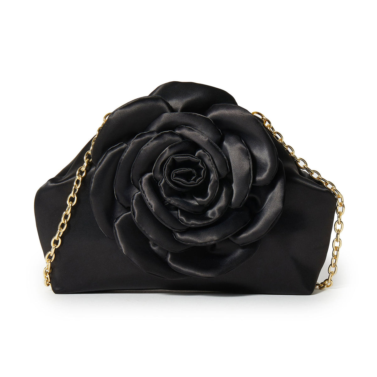 Lele Sadoughi BAGS JET ROSIE SATIN CLUTCH