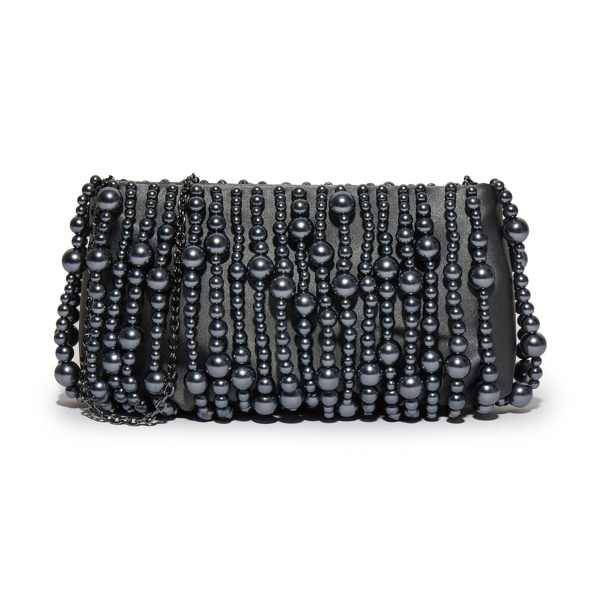 Lele Sadoughi BAGS TAHITIAN PEARL WILLOW BEADED CLUTCH