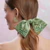 Lele Sadoughi Barrettes AUGUST PERIDOT PALOMA JEWELED BIRTHSTONE BOW