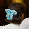 Lele Sadoughi Barrettes BUBBLE BLUE LELE SADOUGHI X WICKED CRYSTAL WAND BOW BARRETTE