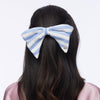 Lele Sadoughi Barrettes CAPRI STRIPE LIBBY LINEN GAUZE BOW BARRETTE