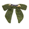 Lele Sadoughi Barrettes ELPHABA EARTH LELE X WICKED CRYSTAL SHIMMER BOW BARRETTE