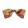 Lele Sadoughi Barrettes FLORAL RUST BROCADE PALOMA BOW BARRETTE