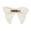 Lele Sadoughi Barrettes IVORY CHICAGO CUBS LELE X MLB BOW BARRETTE