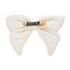 Lele Sadoughi Barrettes IVORY LA DODGERS LELE X MLB BOW BARRETTE