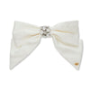 Lele Sadoughi Barrettes IVORY NATALIA SWAROVSKI BOW BARRETTE