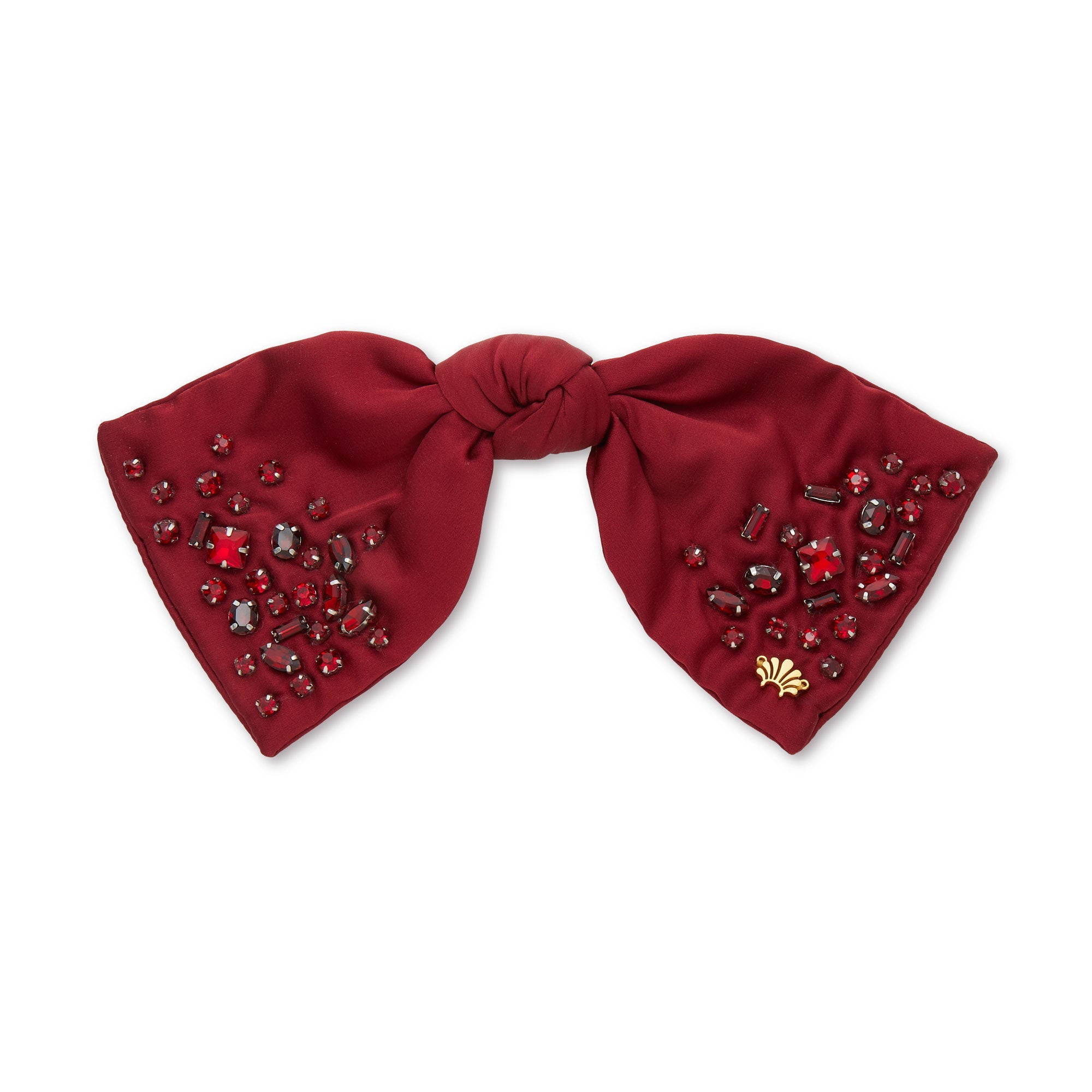 Lele Sadoughi Barrettes JANUARY GARNET PALOMA JEWELED BIRTHSTONE BOW