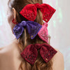 Lele Sadoughi Barrettes JANUARY GARNET PALOMA JEWELED BIRTHSTONE BOW