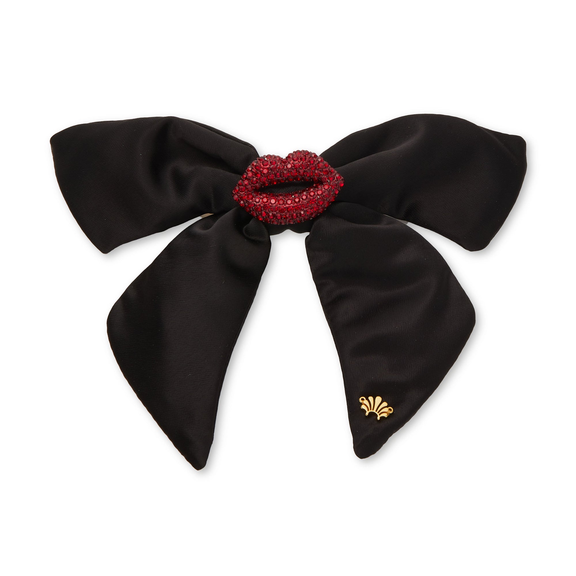 Lele Sadoughi Barrettes JET LELE SADOUGHI X MARILYN MONROE PAVE KISS BOW