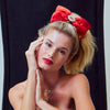 Lele Sadoughi Barrettes LELE SADOUGHI X MARILYN MONROE LIPSTICK RED PAVE KISS BOW