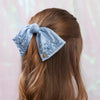 Lele Sadoughi Barrettes MARCH AQUAMARINE PALOMA JEWELED BIRTHSTONE BOW