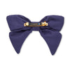 Lele Sadoughi Barrettes NAVY ATLANTA BRAVES LELE X MLB BOW BARRETTE