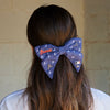 Lele Sadoughi Barrettes NAVY ATLANTA BRAVES LELE X MLB BOW BARRETTE