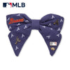 Lele Sadoughi Barrettes NAVY ATLANTA BRAVES LELE X MLB BOW BARRETTE