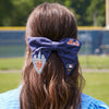 Lele Sadoughi Barrettes NAVY NEW YORK METS LELE X MLB BOW BARRETTE