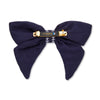 Lele Sadoughi Barrettes NAVY NY YANKEES LELE X MLB BOW BARRETTE