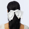 Lele Sadoughi Barrettes PORCELIN ELIZABETH SILK BOW BARRETTE