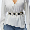 Lele Sadoughi BELTS JET OVAL PEARL STATION BELT