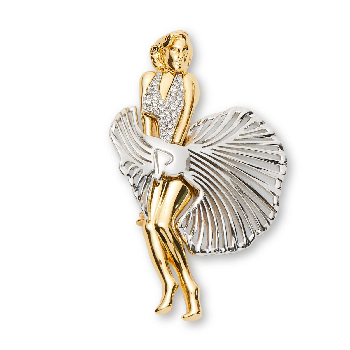 Lele Sadoughi BROOCHES GOLD LELE SADOUGHI X MARILYN MONROE BROOCH