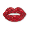 Lele Sadoughi BROOCHES LIPSTICK RED LELE SADOUGHI X MARILYN MONROE PAVE KISS BROOCH