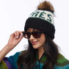 Lele Sadoughi COLD WEATHER BLACK & FOREST APRES BEANIE