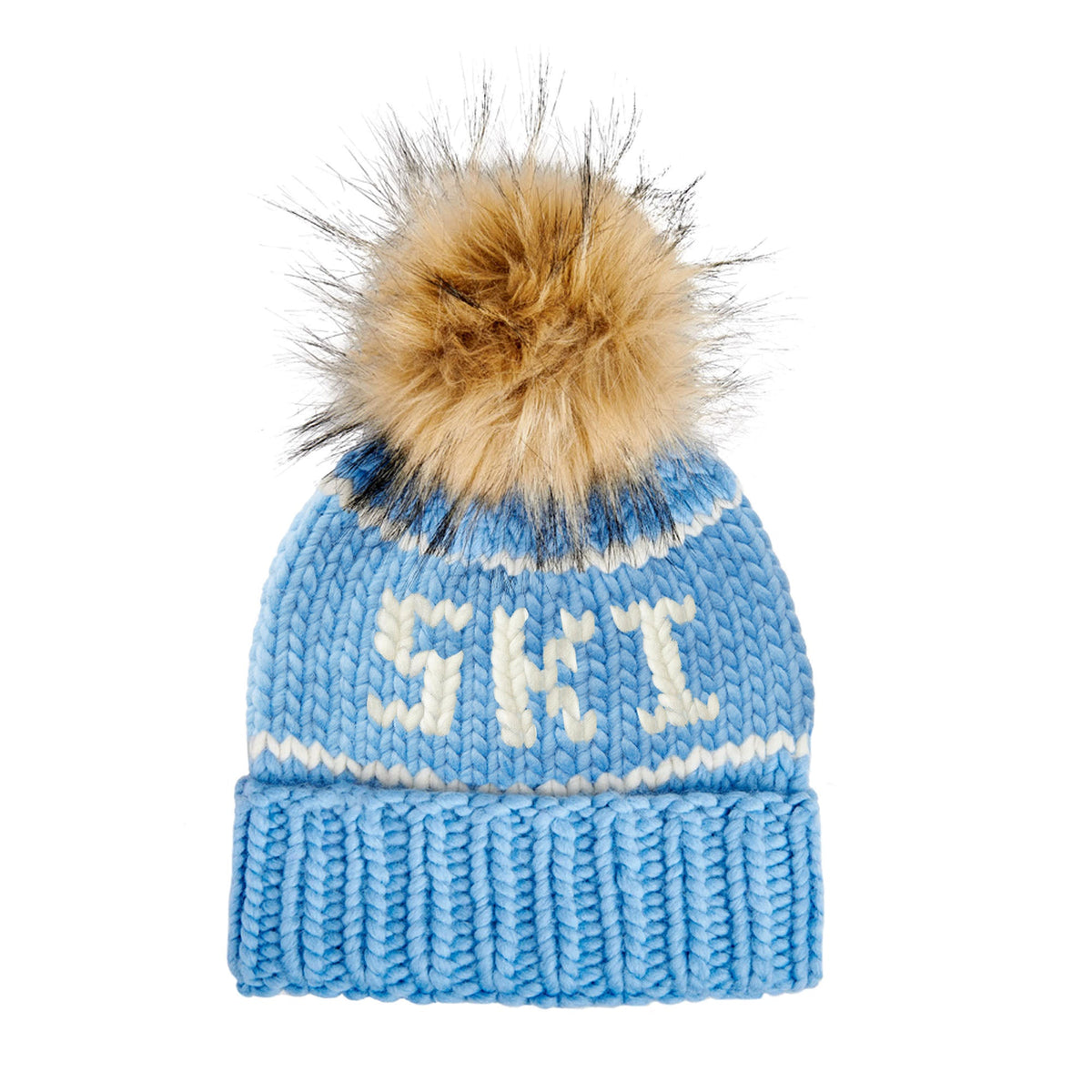 Lele Sadoughi COLD WEATHER BLUE SKI BEANIE