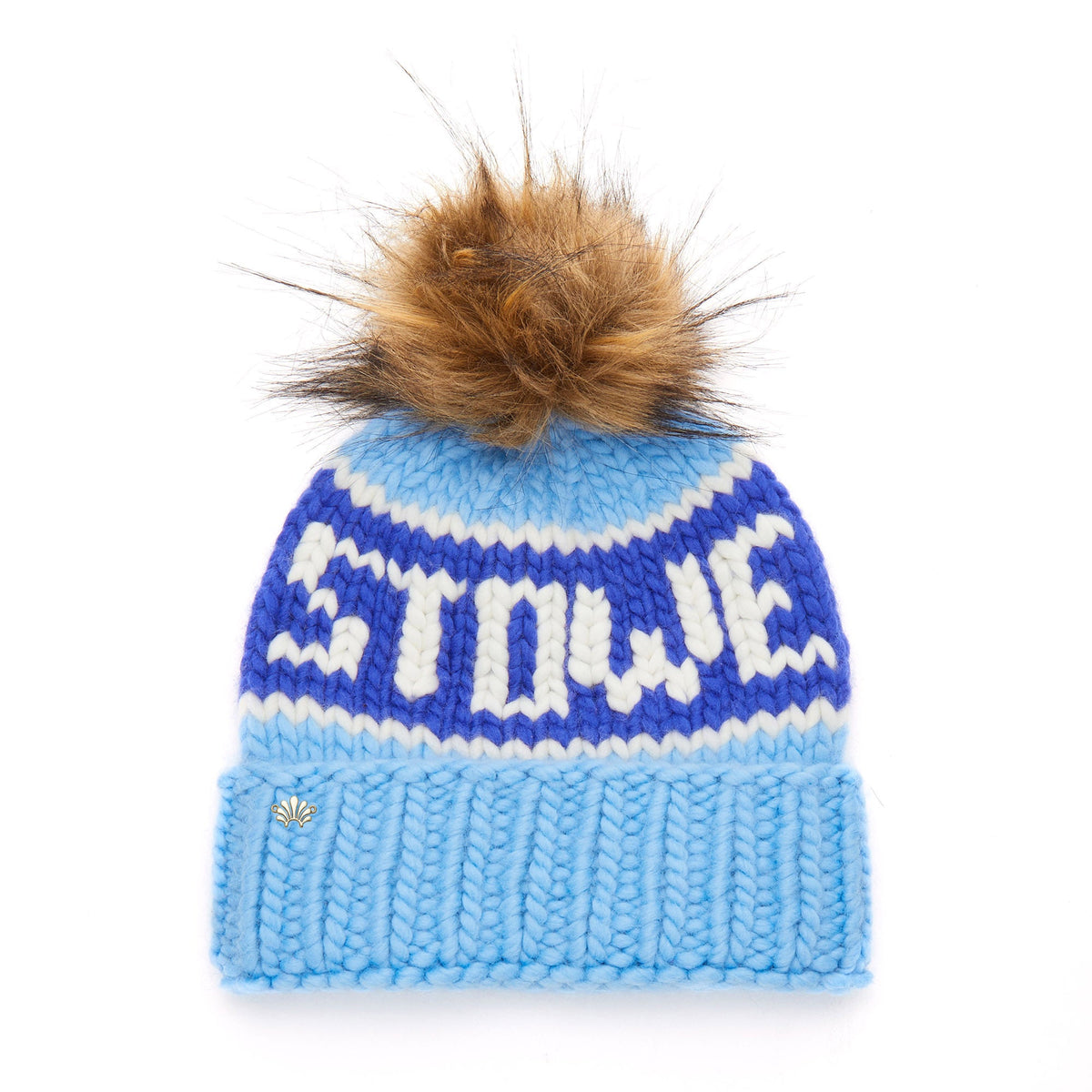 Lele Sadoughi COLD WEATHER GLACIER BLUE THE STOWE BEANIE