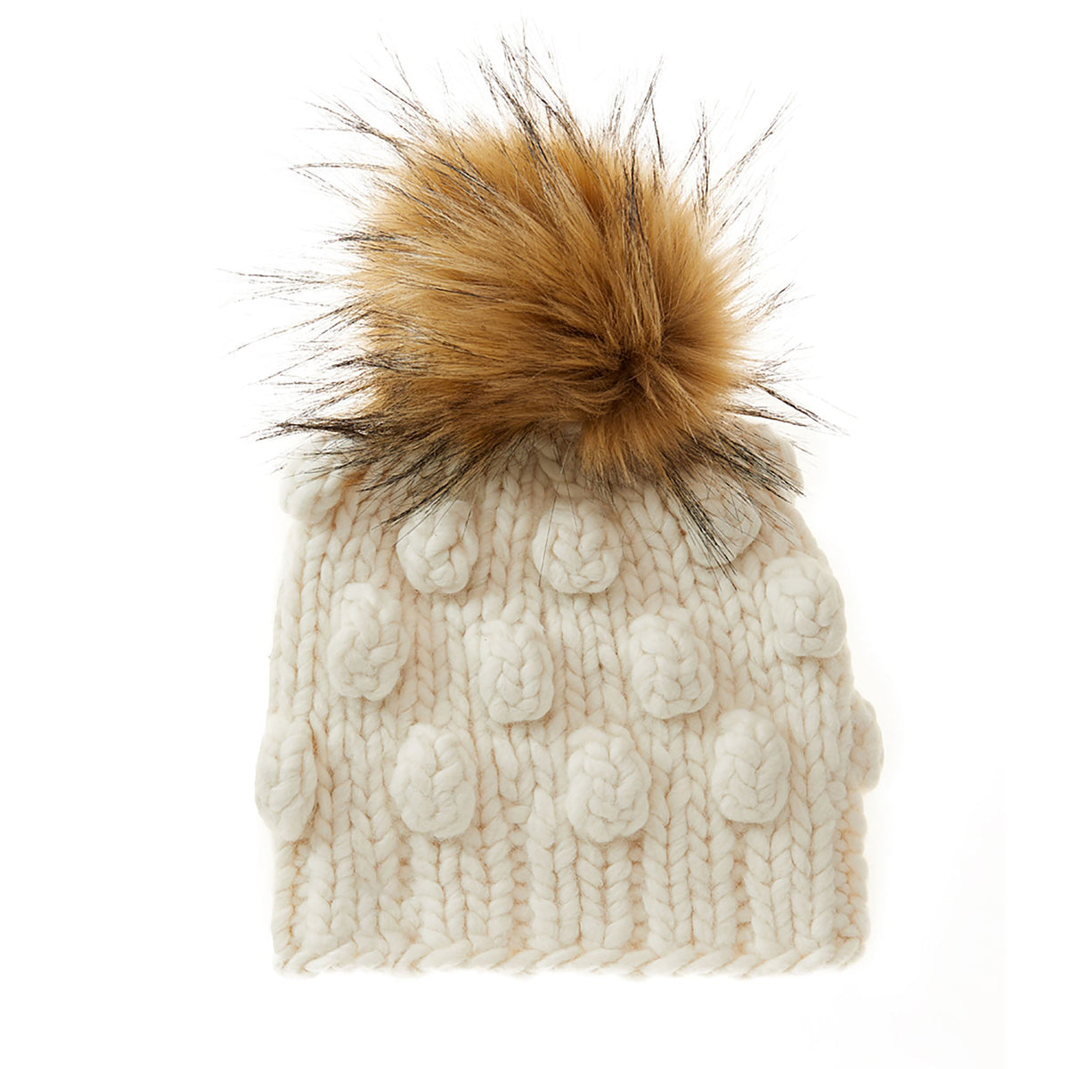 Lele Sadoughi COLD WEATHER IVORY KIDS CAMPBELL BEANIE