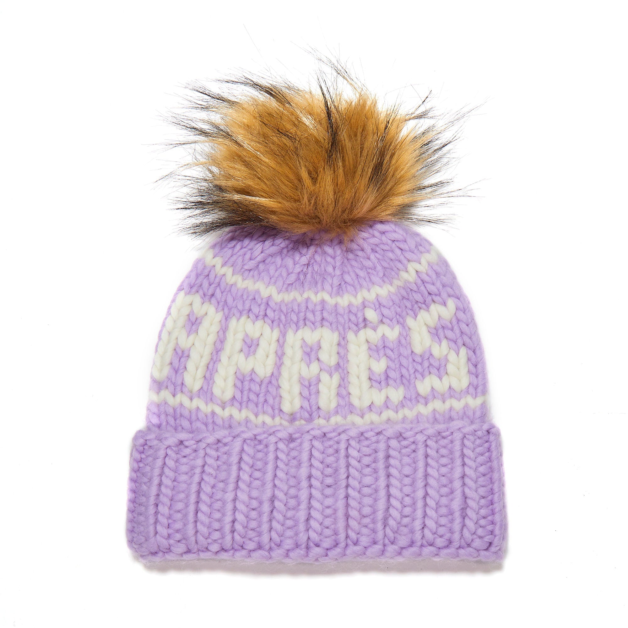 Lele Sadoughi COLD WEATHER LAVENDER APRES BEANIE