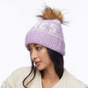 Lele Sadoughi COLD WEATHER LAVENDER APRES BEANIE