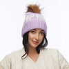 Lele Sadoughi COLD WEATHER LAVENDER APRES BEANIE