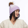 Lele Sadoughi COLD WEATHER LAVENDER APRES BEANIE