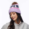 Lele Sadoughi COLD WEATHER LAVENDER THE ASPEN BEANIE