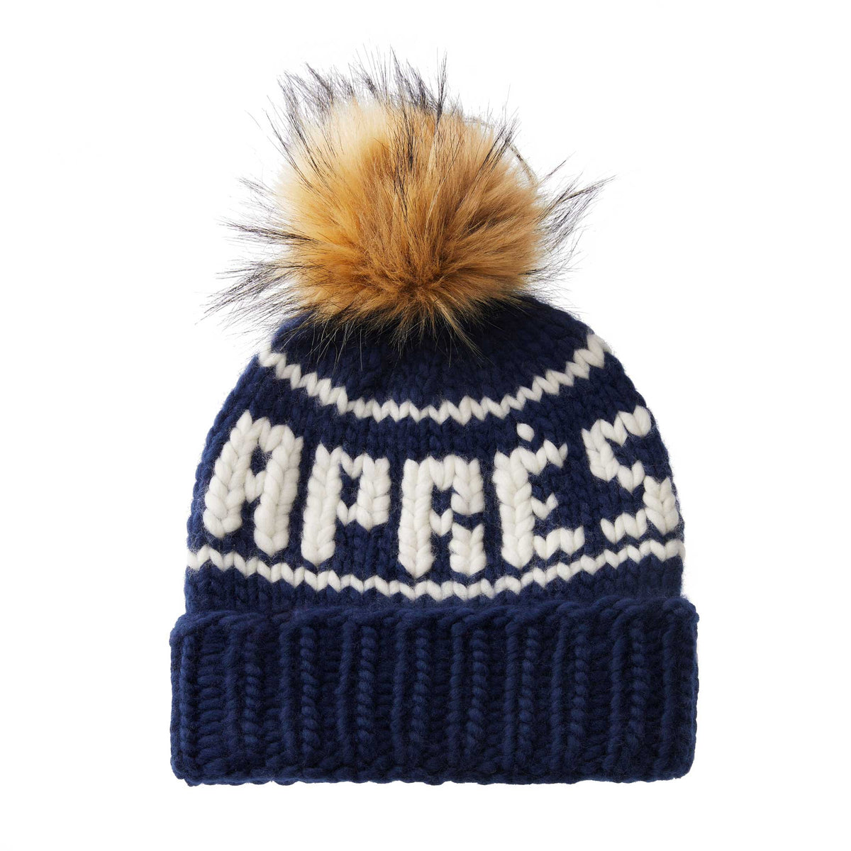 Lele Sadoughi COLD WEATHER NAVY APRES BEANIE