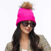 Lele Sadoughi COLD WEATHER PINK RUTHERFORD BEANIE