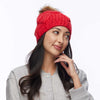 Lele Sadoughi COLD WEATHER RED HOT MOTLEY BEANIE