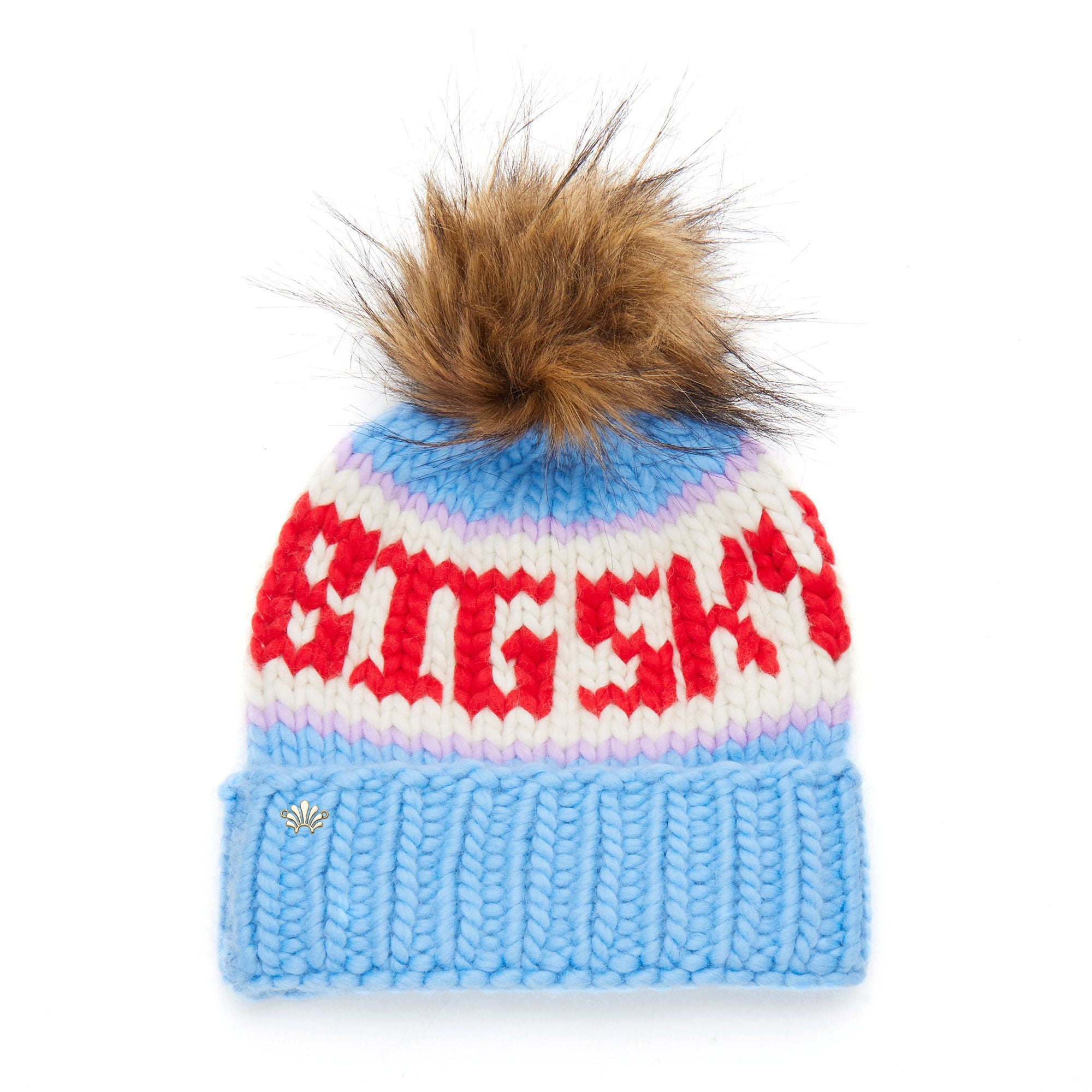 Lele Sadoughi COLD WEATHER SKY BLUE THE BIG SKY BEANIE