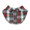 IVORY PLAID MULTI PEARL PLAID COLLAR