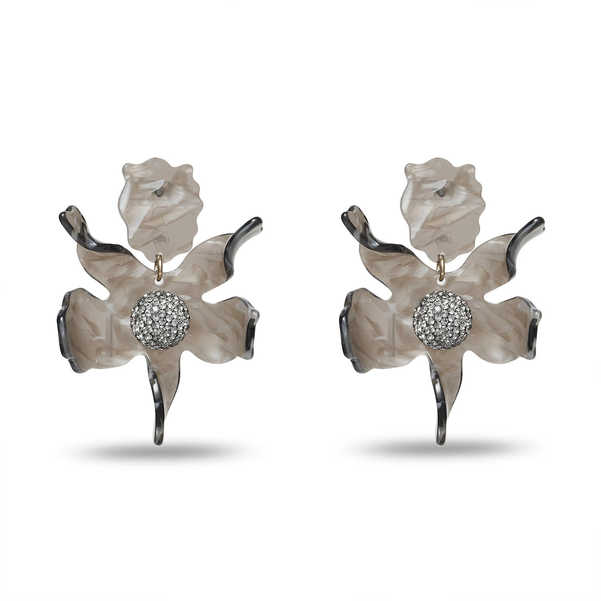 Lele Sadoughi EARRINGS ABALONE CRYSTAL LILY EARRINGS