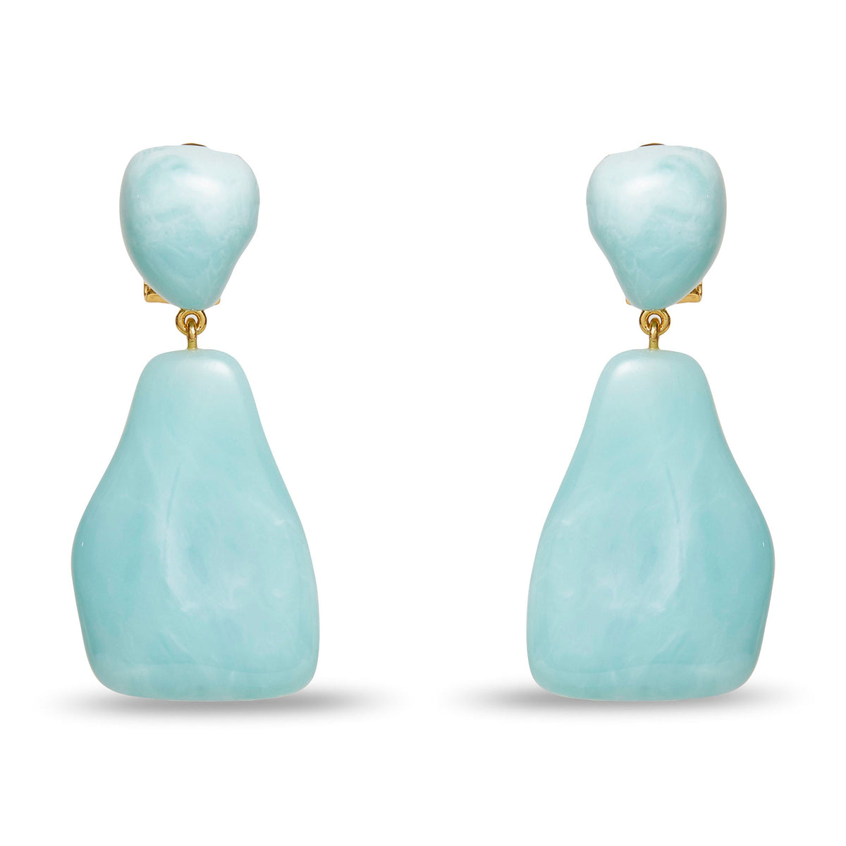 Lele Sadoughi EARRINGS AQUA WILMA DROP EARRINGS