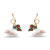 Lele Sadoughi EARRINGS BLUSH RUFFLED LILY EARRINGS