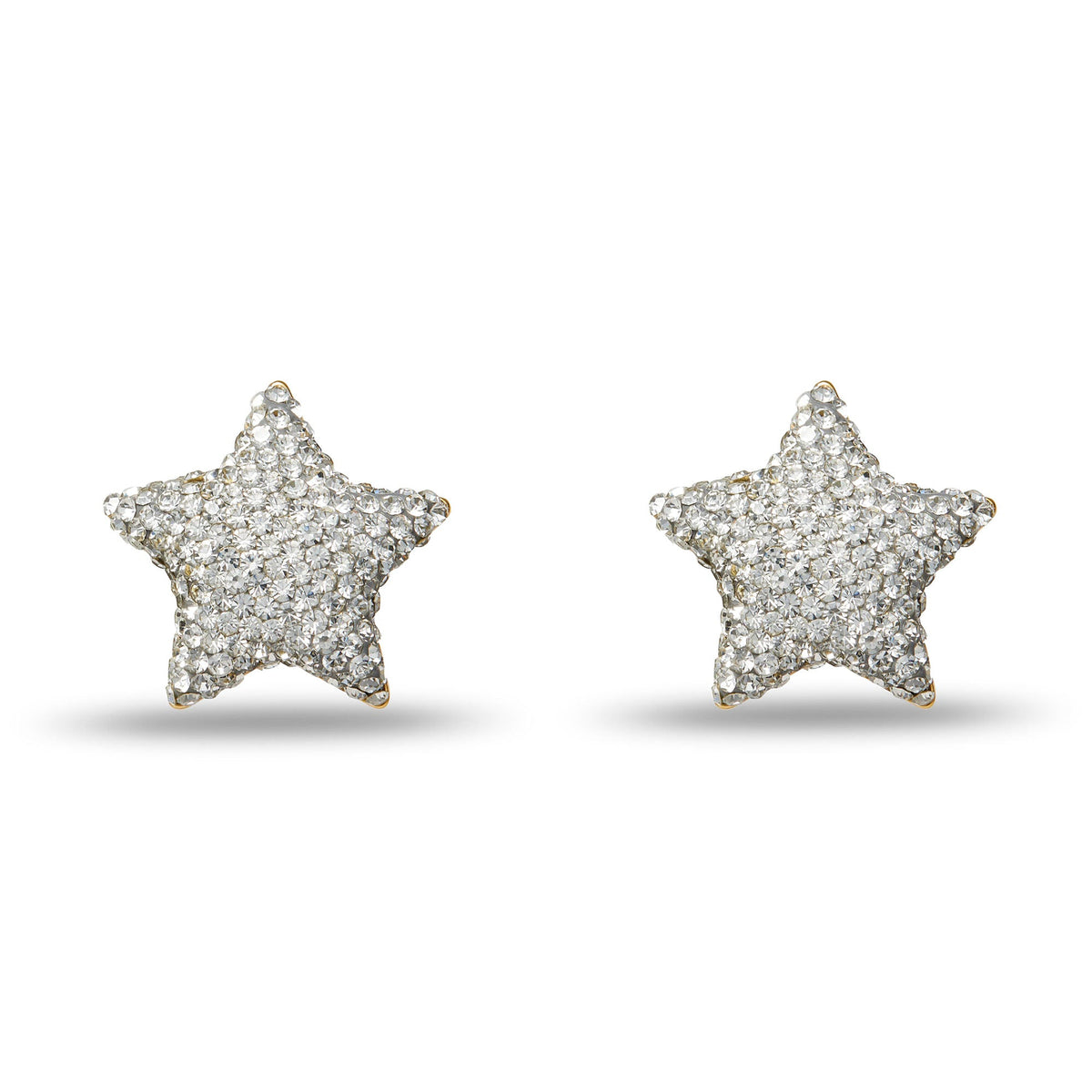 Lele Sadoughi EARRINGS CRYSTAL PAVE STAR BUTTON EARRINGS