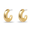 Lele Sadoughi EARRINGS GOLD CHUNKY HOOP EARRINGS