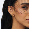 Lele Sadoughi EARRINGS GOLD COBWEB SPARKLE STUD EARRINGS