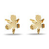 Lele Sadoughi EARRINGS GOLD CUTOUT PAPER LILY EARRINGS